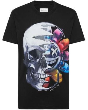 Philipp Plein T-Shirt Met Ronde Hals - Zwart