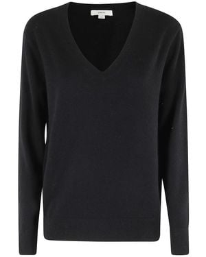Vince V-Neck Strickware - Schwarz