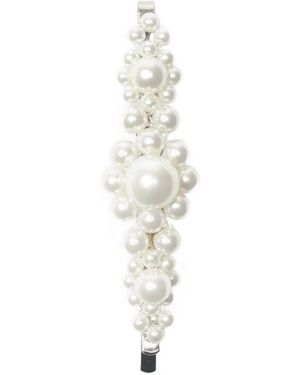 Simone Rocha Grote Bloem Haarclip - Metallic
