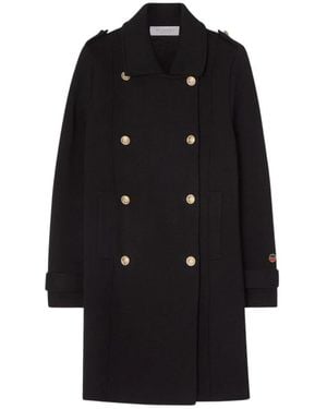 BUSNEL Double-Breasted Coats - Nero