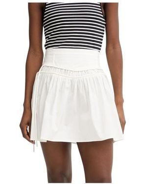 Pinko Rokken ,Wit ,Katoen Rovigo Mini Rok