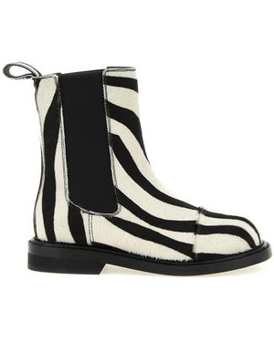 Moschino Schoenen ,Veelkleurig ,Chelsea Enkellaarsjes - Zwart