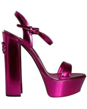 Dolce & Gabbana High Heel Sandals - Violet