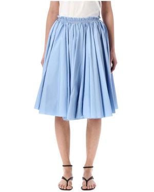 Ami Paris Midi Skirts - Azul
