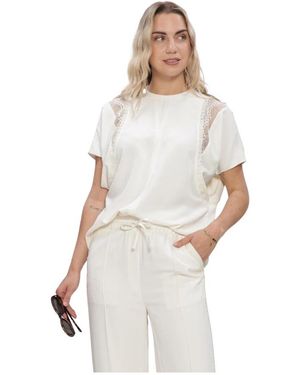 EST'SEVEN Overhemden ,Wit ,Kaya Top Lace