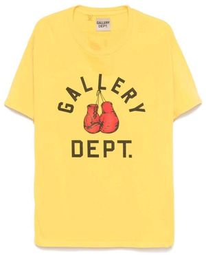 GALLERY DEPT. T-shirt mit grafikdruck und rundhalsausschnitt - Gelb
