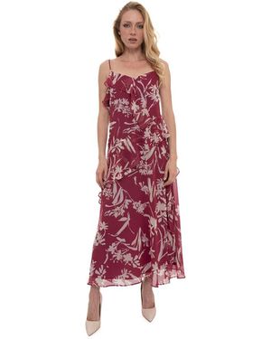 Pennyblack Kleedjes ,Roze ,Polyester Strap Dress - Rood