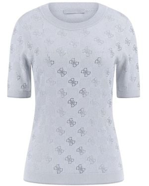 Guess Round-Neck Knitwear - Blue