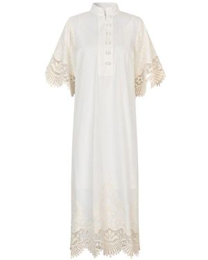 Dea Kudibal Weiß Creme Kleid Mit Stil Silledea
