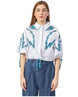 Silvian Heach Shirts - Bleu