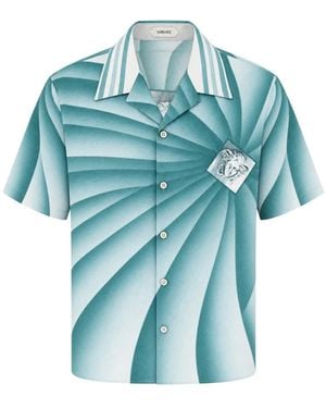 Versace Short Sleeve Shirts - Azul