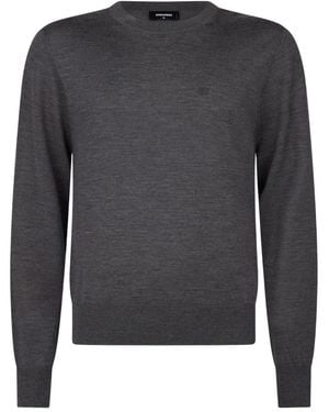 DSquared² Round-Neck Knitwear - Grigio