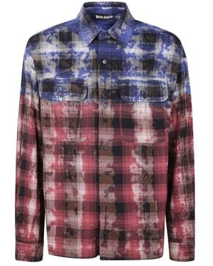 Palm Angels Casual Shirts - Blue