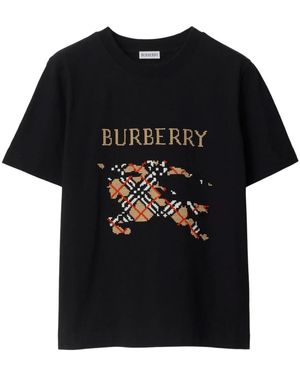 Burberry Ekd Embroidery T-Shirt - Schwarz