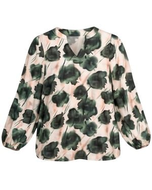 2-Biz Overhemden ,Groen ,Nylon Blouses & Shirts