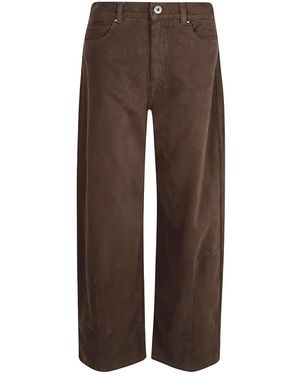 Weekend by Maxmara Five-Pocket Weite Hose - Braun