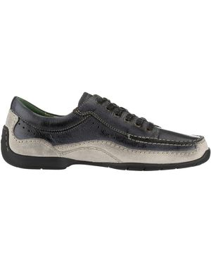 Camel Active Zwarte Vetersneaker Met Perforaties