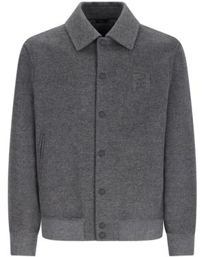 Fendi Truien & Vesten ,Grijs ,B Zucca Double Wo