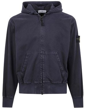 Stone Island Zip-Throughs - Blauw