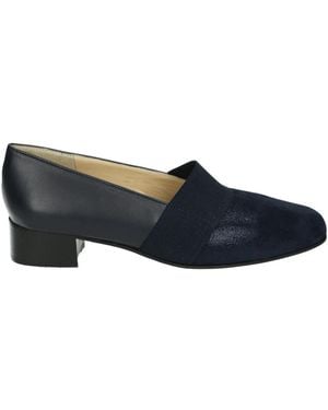 Brunate Blaue Lederschuhe Mit Weiter Passform