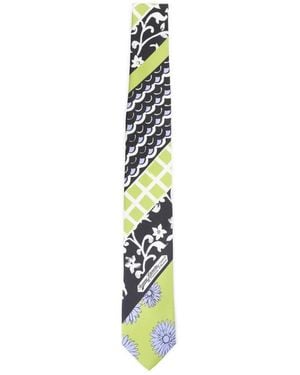 Lanvin Patchwork Seidenkrawatte - Mettallic