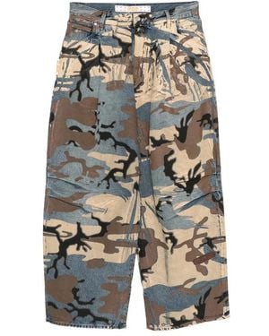 PDF Jeans Mit Camouflage-Muster - Grau