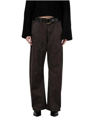 Mason's Wide Trousers - Nero