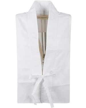 Mordecai Ärmelloses Kleid Mit Streifen Auf Der Rückseite - Weiß