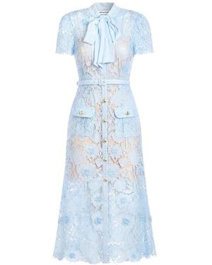 Self-Portrait Midi Dresses - Azul