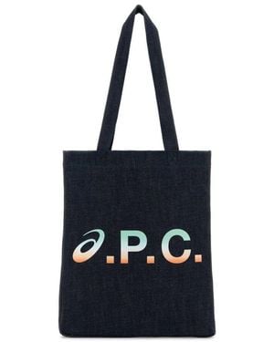 A.P.C. Tote Bags - Black