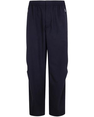 Laminar Straight Trousers - Blue