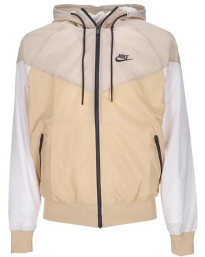 Nike Windjack Sportkleding Geweven Gevoerd Windrunner Jack Met Capuchon Wit Onyx/Zanddrift/Wit/Medium As - Naturel