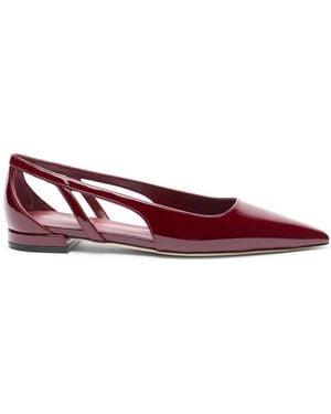 Stuart Weitzman Stuart Power Cutout Flat - Red