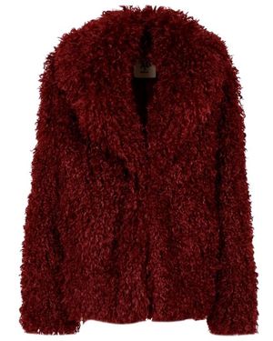 Aniye By Jassen ,Rood ,Nepbont Coats Bordeaux - Paars
