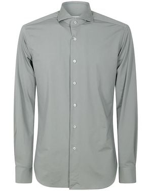 Xacus Blaues Hemd Mit Kragen Regular Fit - Grau
