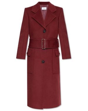 Ferragamo Single-Breasted Coats - Rosso