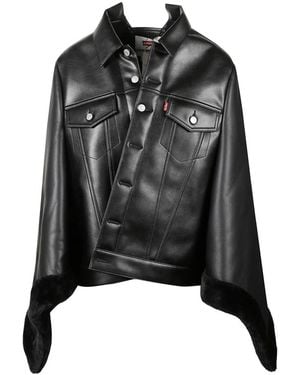 Junya Watanabe Leather Jackets - Black