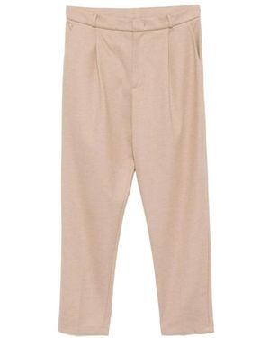Harris Wharf London Slim-Fit Trousers - Natural