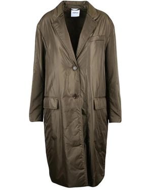 Aspesi Single-Breasted Coats - Marrone