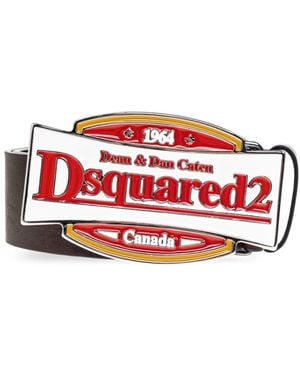DSquared² Leder Gürtel - Rot