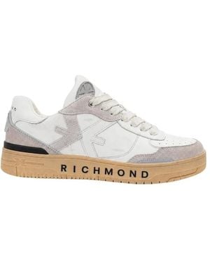 John Richmond Echte Suède Sneakers - Wit