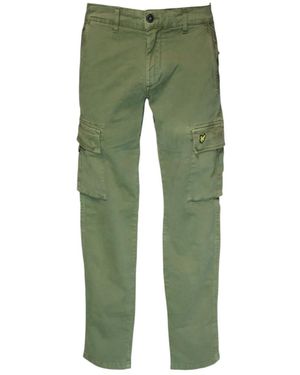 Lyle & Scott Broeken ,Groen ,Katoen Pantalon Cargo