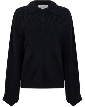 Iceberg Polo-Shirt-Pullover - Schwarz