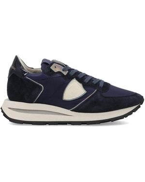 Philippe Model Schoenen ,Blauw ,Katoen Tropez Haute Running