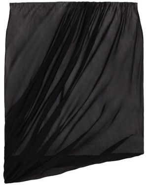 Helmut Lang Rokken ,Zwart ,Katoen Zijden Bubble Rok