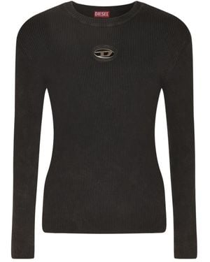 DIESEL Round-Neck Knitwear - Noir