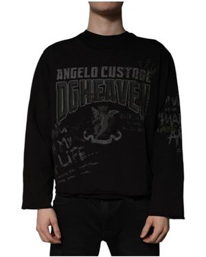 Dolce & Gabbana Long Sleeve T-Shirts - Black