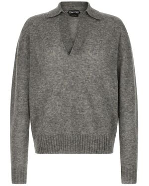 Tom Ford Cashmere Knitwear - Gris