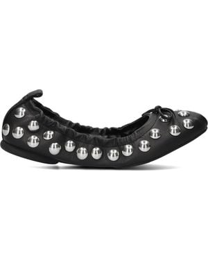 Hogan Ballerina Flats Mit Nieten - Schwarz