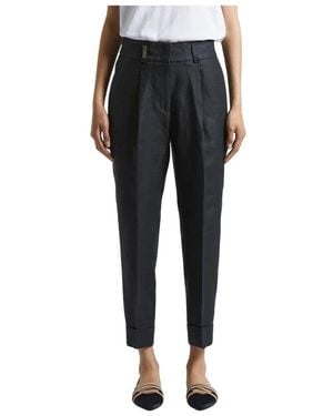 Peserico Tapered Trousers - Nero